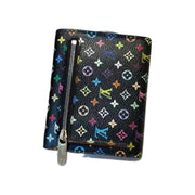 Louis Vuitton x Takashi Murakami multicolor black wallet