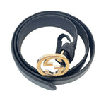 Load image into Gallery viewer, Gucci Interlocking G Logo Leather Belt
