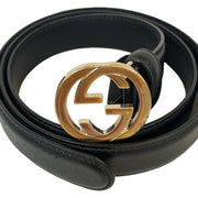 Gucci Interlocking G Logo Leather Belt
