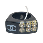Load image into Gallery viewer, Chanel Strass &amp; Resin Cocktail Ring
