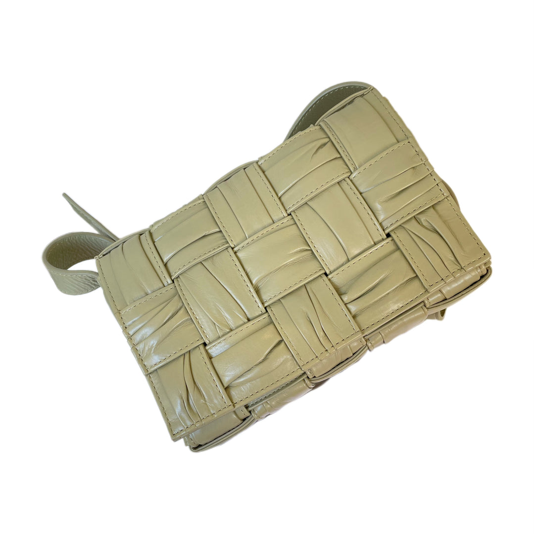 Bottega Veneta Intrecciato Brick Plisse Cassette Bag
