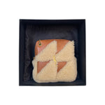 Load image into Gallery viewer, Saint Laurent Brown Shearling Jamie Cube Bag Charm
