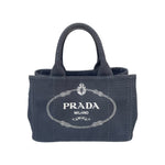 Load image into Gallery viewer, Prada Enameled Metal Triangle Canapa Small
