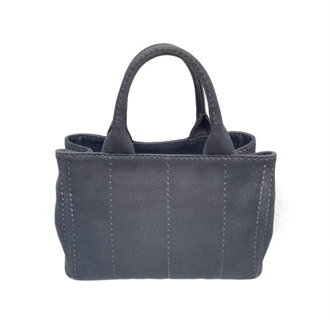 Prada Enameled Metal Triangle Canapa Small