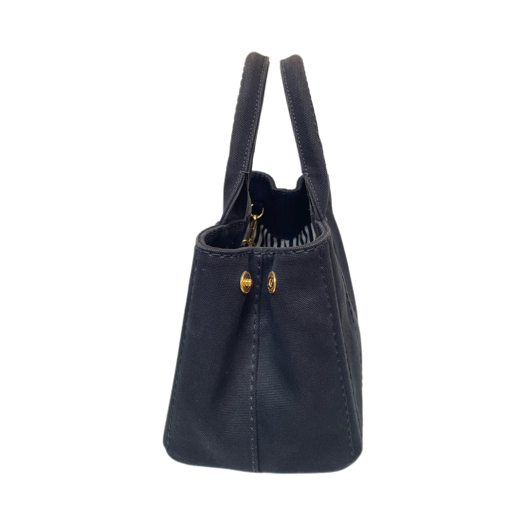 Prada Enameled Metal Triangle Canapa Small