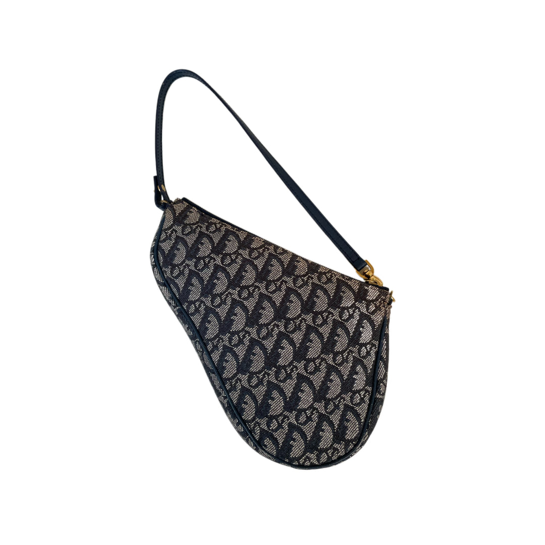 Christian Dior Diorissimo Saddle Pochette Vintage