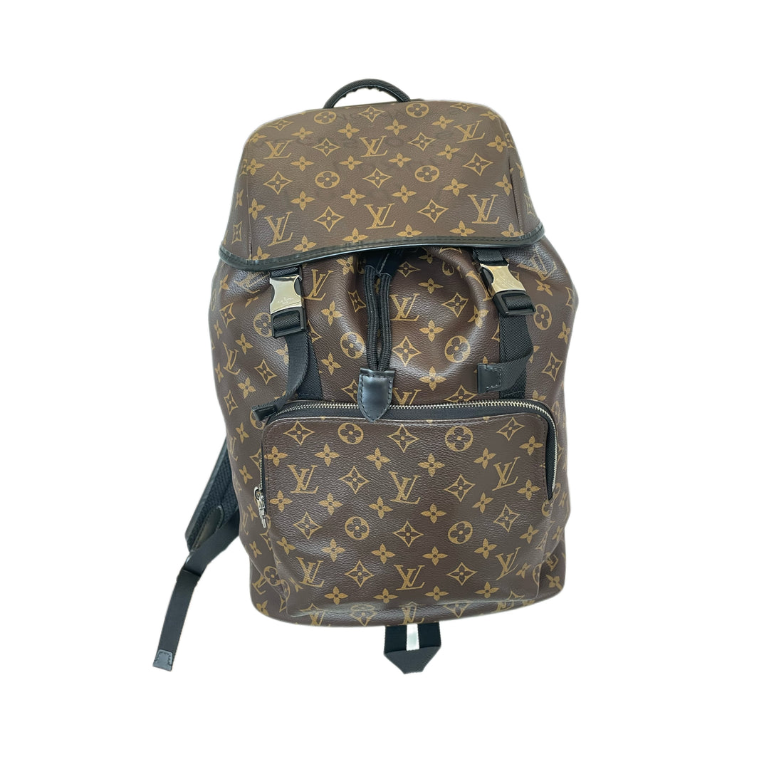 Louis Vuitton Coated Canvas Monogram Macassar Zack Backpack
