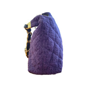 Chanel 24a wool tweed hobo bag