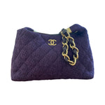 Load image into Gallery viewer, Chanel 24a wool tweed hobo bag
