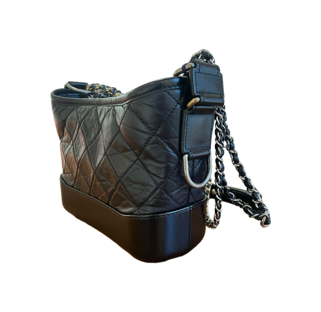 Chanel Small Logo Strap Gabrielle Hobo
