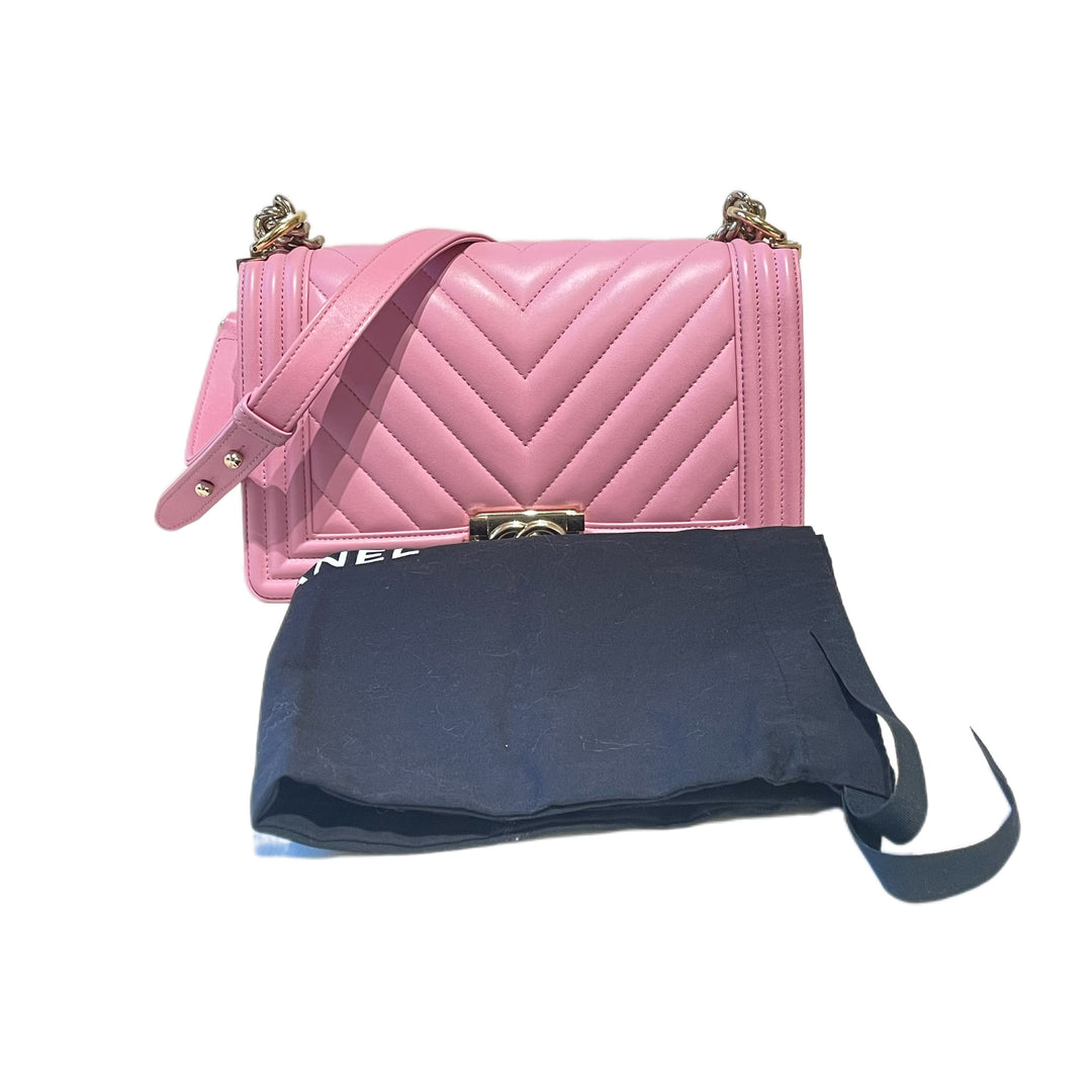 Chanel Medium Chevron LeBoy Bag