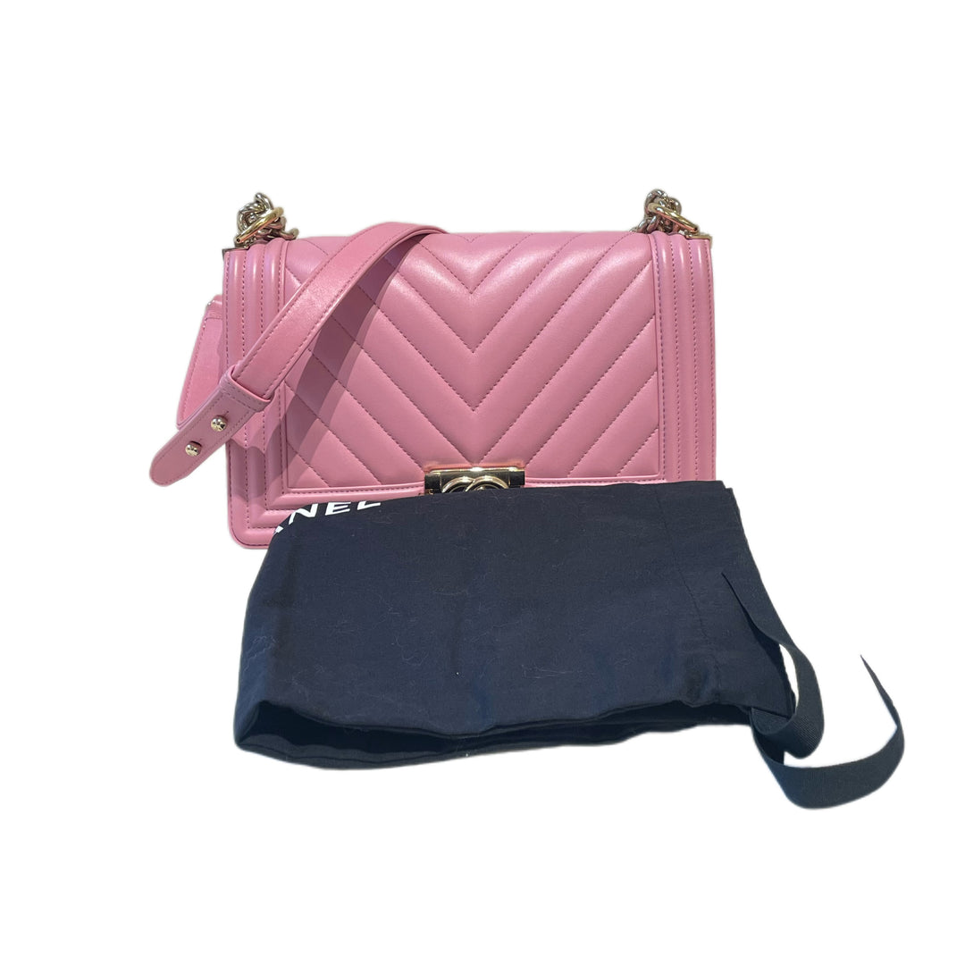 Chanel Medium Chevron LeBoy Bag