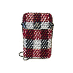 Load image into Gallery viewer, Chanel Tweed Chain Around Phone Holder
