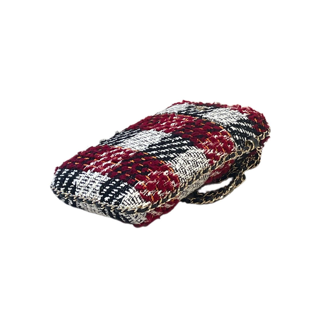 Chanel Tweed Chain Around Phone Holder