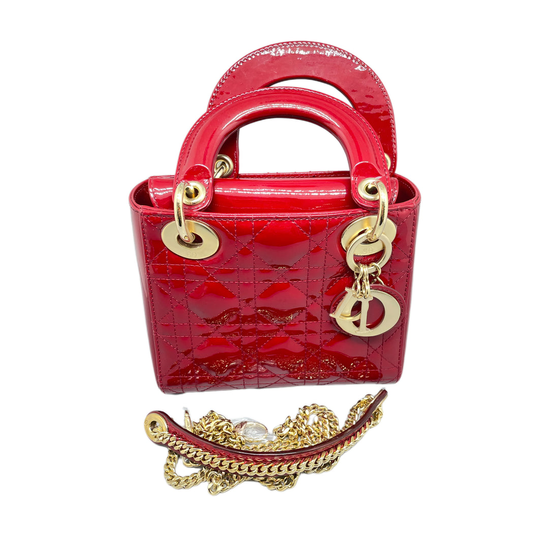 dior红色漆皮戴妃