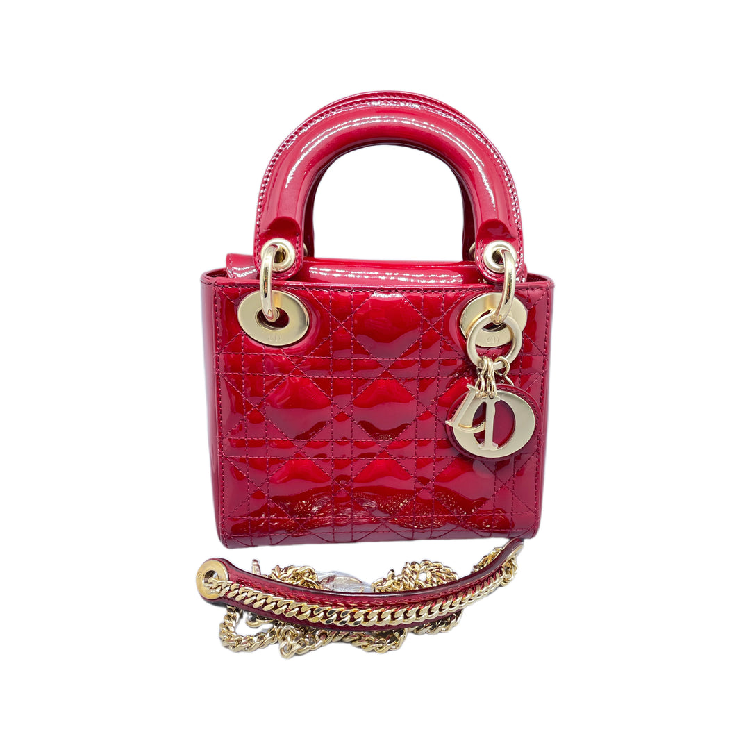 dior红色漆皮戴妃