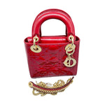 Load image into Gallery viewer, dior红色漆皮戴妃
