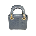 Load image into Gallery viewer, dior雾霾蓝漆皮戴妃
