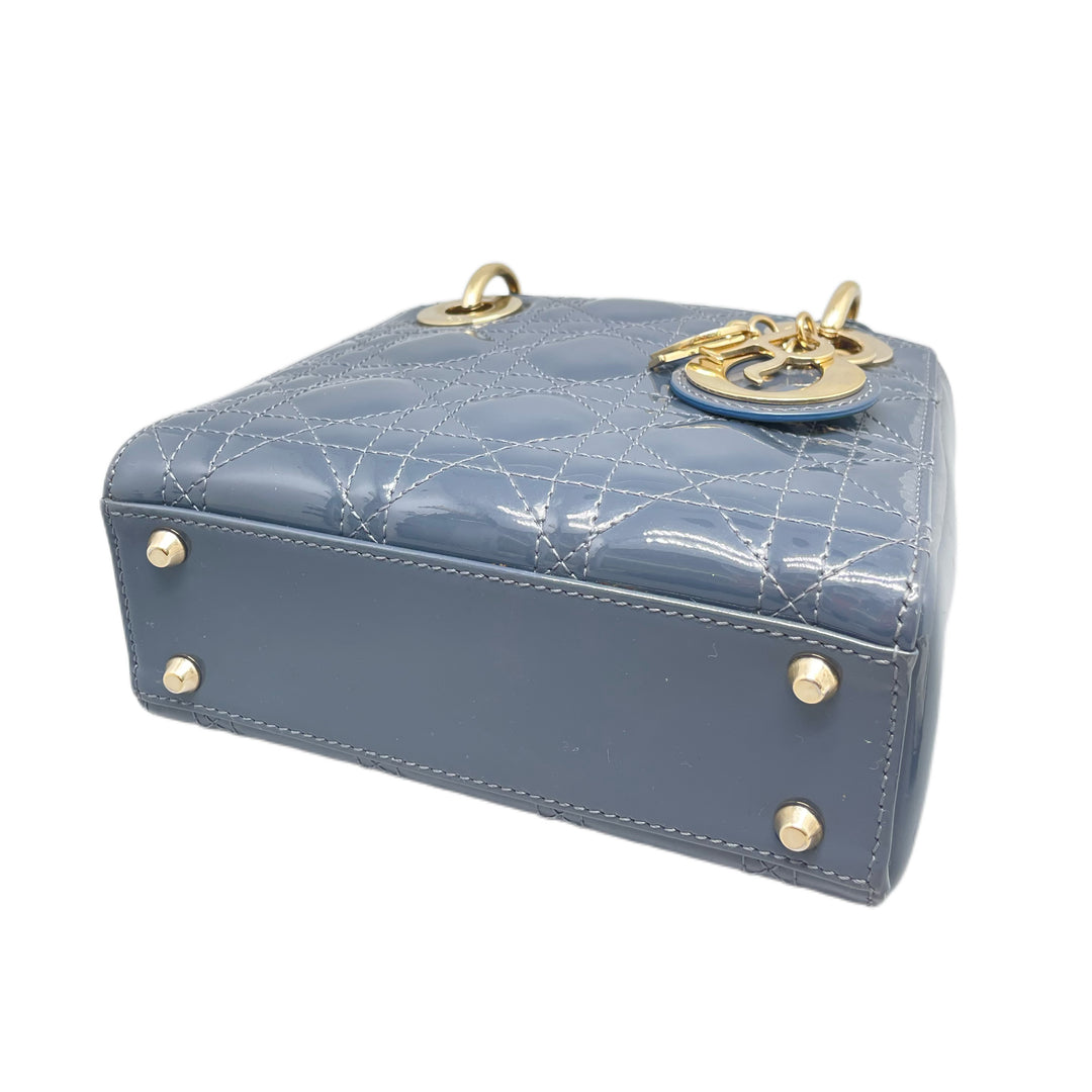 dior雾霾蓝漆皮戴妃