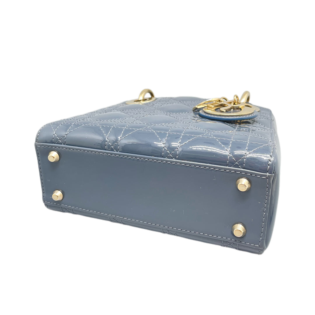 dior雾霾蓝漆皮戴妃