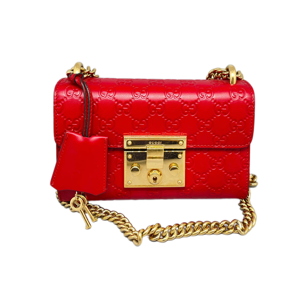 gucci padlock红色